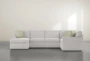 Aspen Sterling Foam Modular 3 Piece 134" Sectional With Left Arm Facing Chaise - Signature