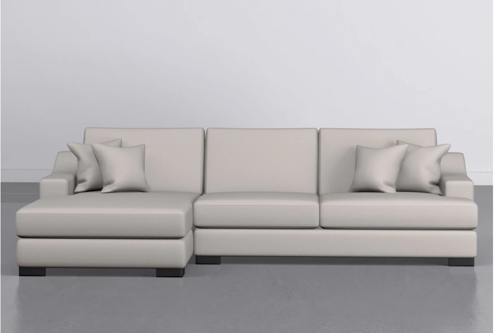 Lodge Pearl 2 Piece 139" Sectional With Left Arm Facing Oversized Chaise