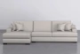 Lodge Pearl 2 Piece 139" Sectional With Left Arm Facing Oversized Chaise - Signature