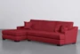 Lodge Scarlet 2 Piece 139" Sectional With Left Arm Facing Oversized Chaise - Side