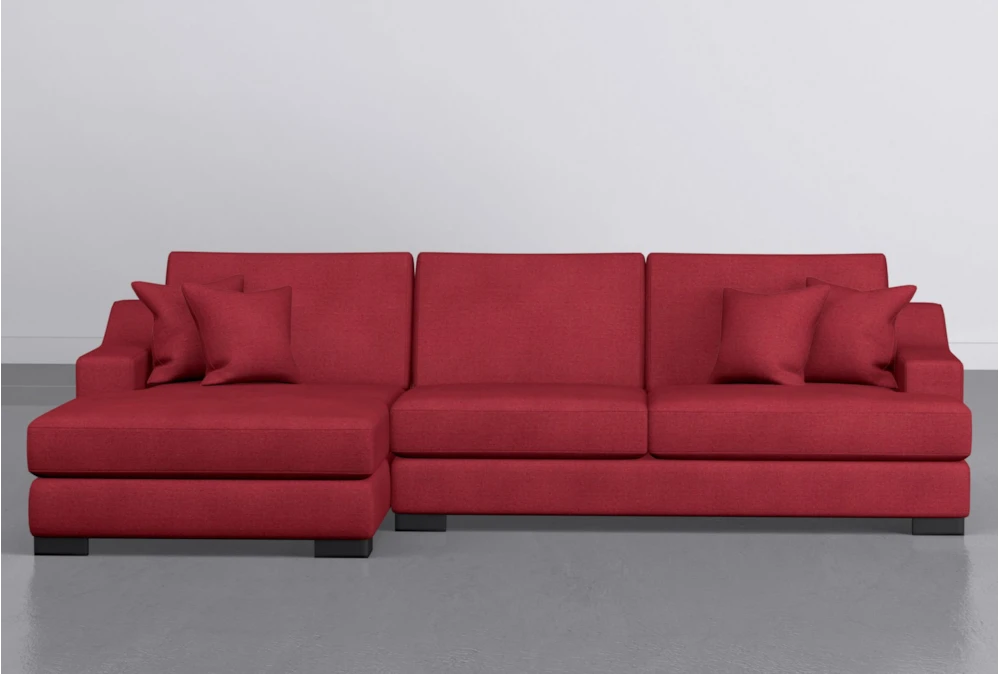 Lodge Scarlet 2 Piece 139" Sectional With Left Arm Facing Oversized Chaise