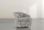Aiko Granite Swivel Accent Chair - Side