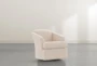 Aiko Flax Swivel Barrel Chair - Side