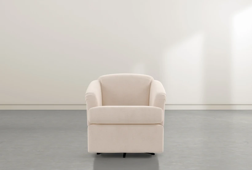 Aiko Flax Swivel Barrel Chair - 360