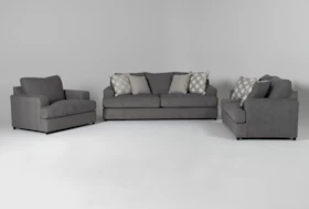 Milani 3 Piece Living Room Set with Queen Sleeper