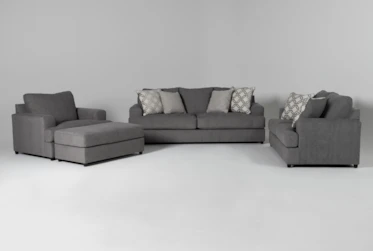 Milani 4 Piece Living Room Set with Queen Sleeper