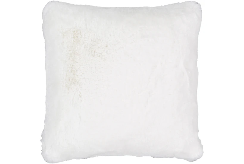 Accent Pillow-Plush Fur White 20X20 - 360
