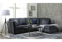 Maven Shadow 2 Piece Sectional With Left Arm Facing Chaise And Cocktail Ottoman - Room