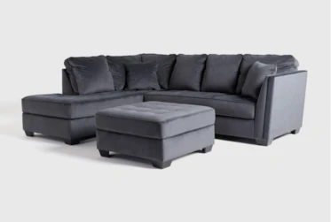Maven Shadow 2 Piece Sectional With Left Arm Facing Chaise And Cocktail Ottoman