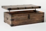 Wally Lift-Top Trunk Coffee Table - Storage