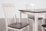 Prairie 48" Kitchen Dining With Side Chair Set For 4 - Side