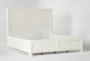 Garland White California King Wood Panel Bed - Slats