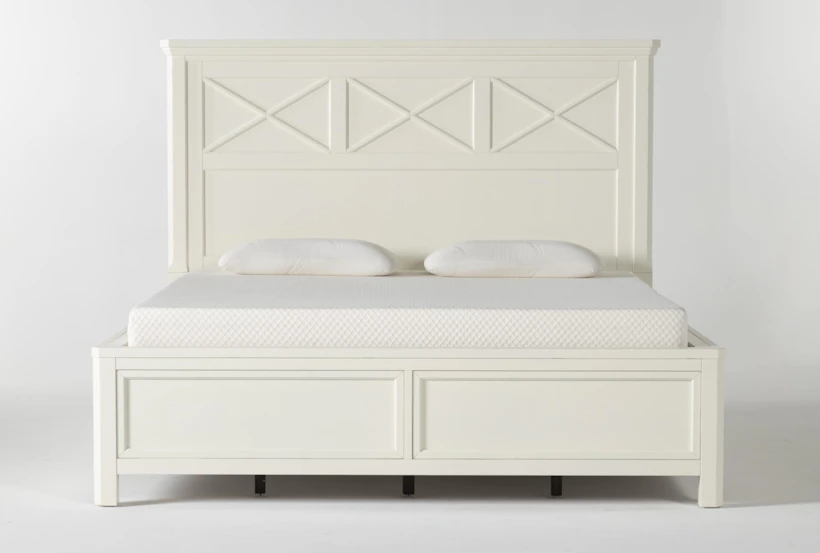 Garland White California King Wood Panel Bed - 360