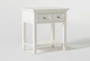 Presby White Open 29" Nightstand With USB - Side