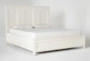 Presby White Eastern King Panel Bed - Side