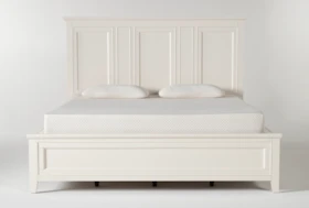 Presby White Eastern King Panel Bed