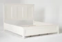 Presby White Eastern King Panel Bed - Slats