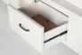 Presby White Eastern King Storage 3 Piece Bedroom Set - Hardware