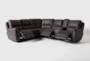 Juniper 3 Piece 104" Reclining Sectional With Right Arm Facing Console Loveseat - Recline