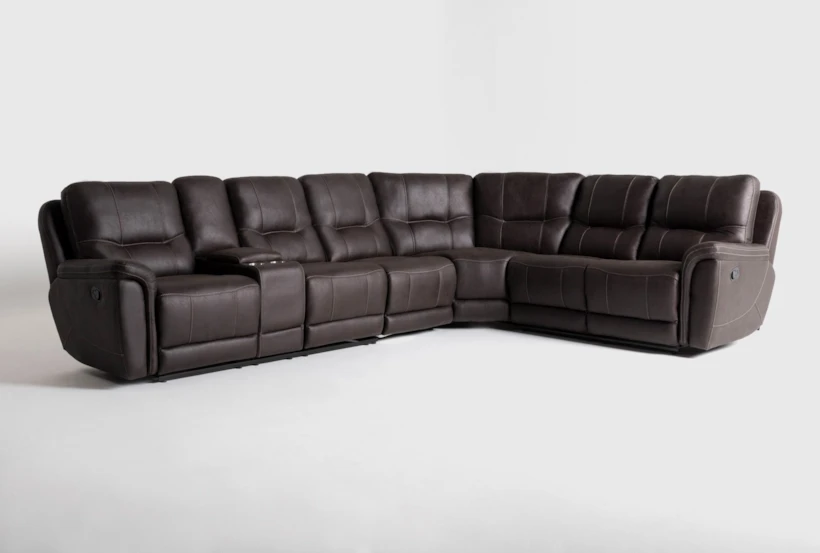 Juniper 4 Piece 128" Reclining Sectional With Left Arm Facing Console Loveseat - 360