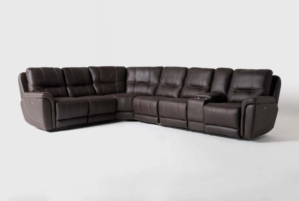 Juniper 4 Piece Power Reclining Sectional With Right Arm Facing Console Loveseat (Do Not Use)