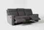 Hewitt Grey 85" Manual Reclining Sofa - Recline