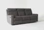 Hewitt Grey 85" Manual Reclining Sofa - Side