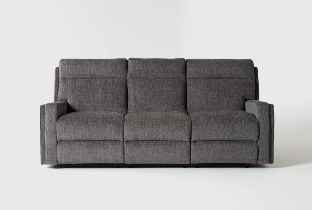 Hewitt Grey 85" Manual Reclining Sofa