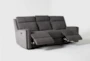 Hewitt Grey 85" Power Reclining Sofa with USB - Recline