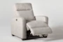 Jarrell Light Grey Power Recliner With USB - Side