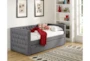Brinsley II Grey Upholstered Daybed With Trundle - Detail