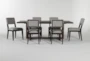 Pierce Espresso 86" Dining With Side Chair Set For 6 - Signature