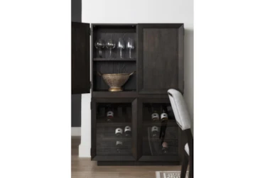 Pierce Espresso Curio Cabinet