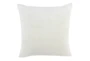 22X22 Ivory Woven Chenille Textured Pattern Throw Pillow - Signature