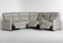 Jarrell Grey 3 Piece 101" Power Reclining Sectional With Right Arm Facing Console Loveseat - Feature