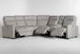 Jarrell Grey 3 Piece 101" Power Reclining Sectional With Right Arm Facing Console Loveseat - Recline