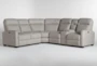 Jarrell Grey 3 Piece 101" Power Reclining Sectional With Right Arm Facing Console Loveseat - Signature