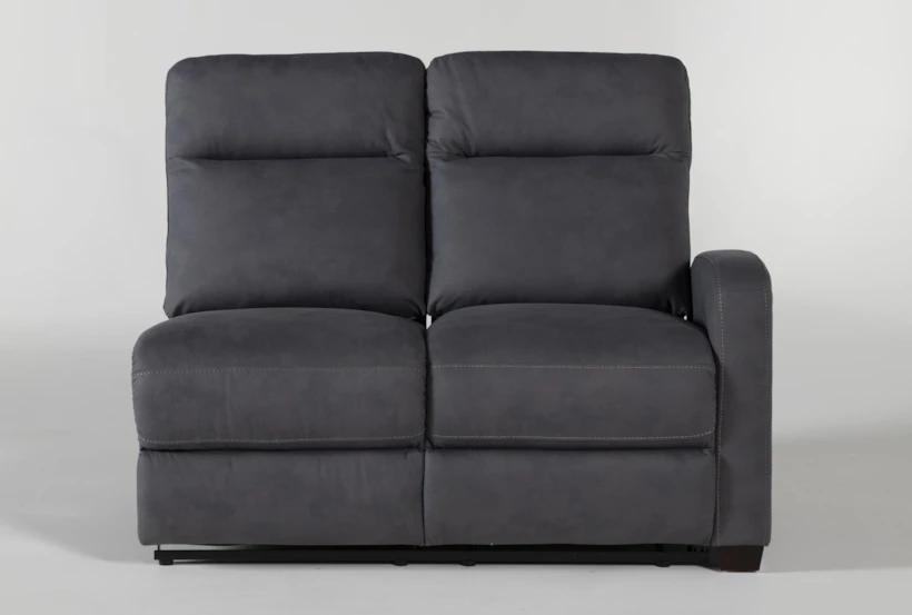 Jarrell Blue Grey Right Arm Facing Power Reclining Loveseat With USB - 360