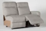 Jarrell Grey 4 Piece 123" Power Reclining Sectional With Right Arm Facing Console Loveseat  - Recline