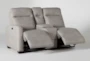 Jarrell Grey 4 Piece 123" Power Reclining Sectional With Left Arm Facing Console Loveseat  - Recline