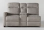 Jarrell Grey 3 Piece 101" Power Reclining Sectional With Left Arm Facing Console Loveseat  - Signature