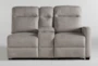 Jarrell Grey 4 Piece 123" Power Reclining Sectional With Right Arm Facing Console Loveseat  - Signature