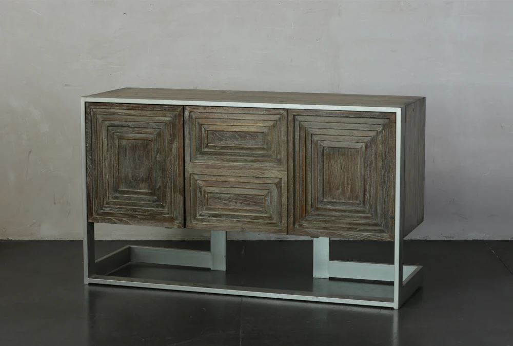 Weathered + Antique White 55" Sideboard