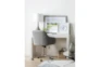 2 Piece Office Set With Vember White Desk + Phoebe Blie Office Chair - Room
