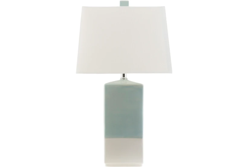 Table Lamp-Zele Aqua And Cream - 360