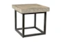 Grey Wash Hand Carved Accent Table - Signature