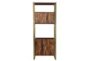 Brown Mango Wood Tall Cabinet  - Front