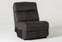 Denali II Charcoal Armless Chair - Side
