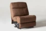 Denali II Brown 5 Piece Home Theater 143" Power Reclining Sofa With Power Headrest & Usb - Side