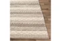 5'x7'5" Rug-Textural Stripe Grey/Ivory - Front